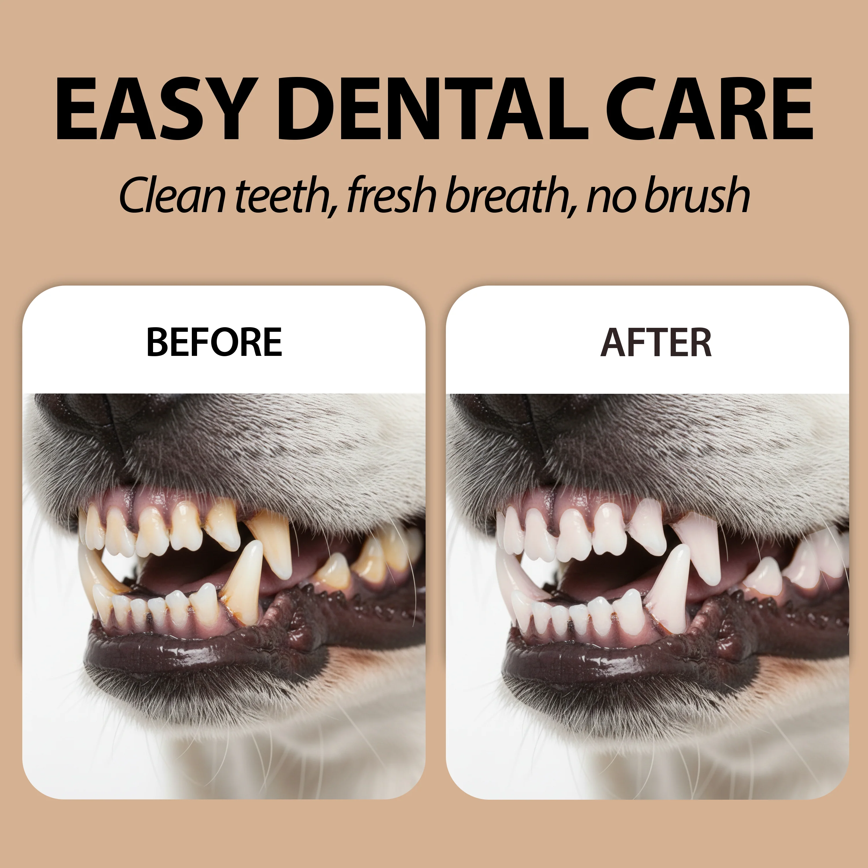 SALVIETTE MONOUSO  DA DITO PER LA PULIZIA DEI  DENTI DI CANI E GATTI  NATURÉ  (x50) - Image 5