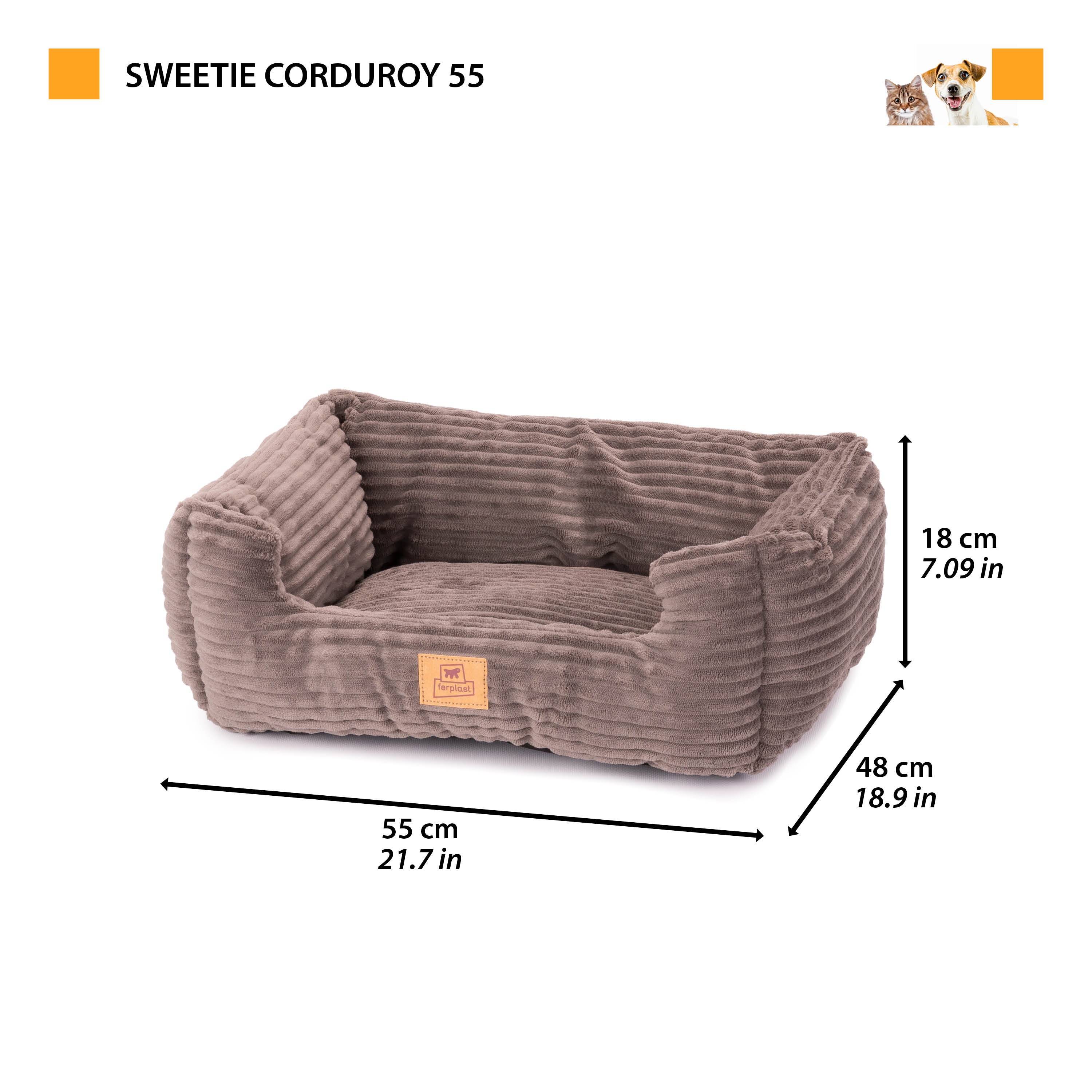 SWEETIE CORDUROY Cuccia morbida per cani e gatti - Image 17