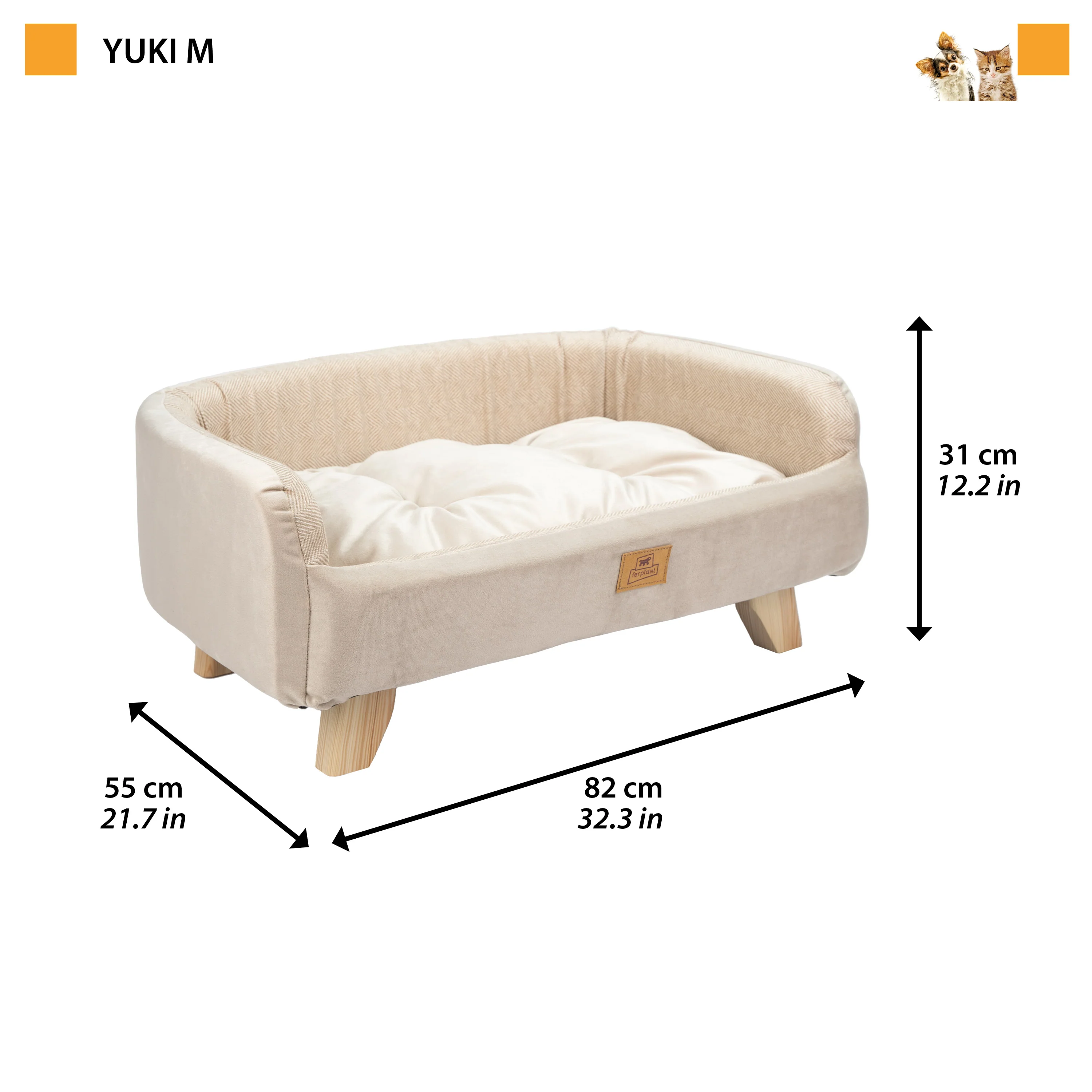 YUKI Lettino per cani e gatti in legno - Image 11